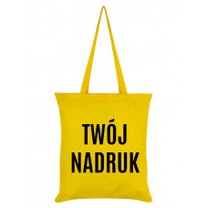 Torba bawełniana ŻÓŁTA (długi uchwyt) z Twoim nadrukiem