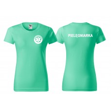 T-shirt PIELĘGNIARKA mięta