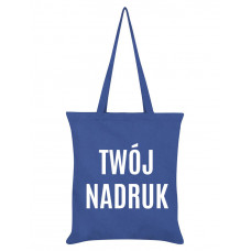 Torba bawełniana ROYAL BLUE (długi uchwyt) z Twoim nadrukiem