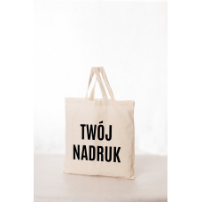 Torba bawełniana ECRU (krótki uchwyt) z Twoim nadrukiem