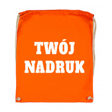 Bawełniany plecak ze sznurkiem TENGERINE z Twoim nadrukiem